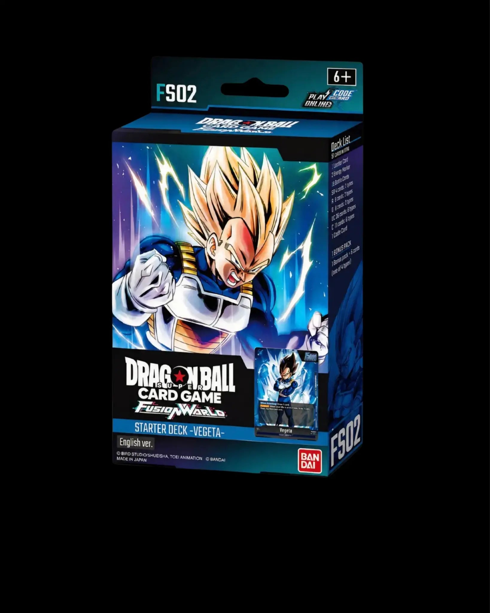 Dragon Ball Super Fusion World FS02 Vegeta Starter Deck English