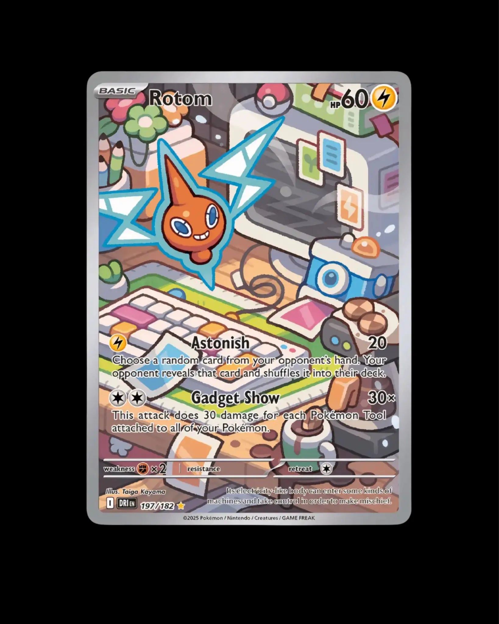 Pokémon TCG Rotom 197/182 Destined Rivals English NM