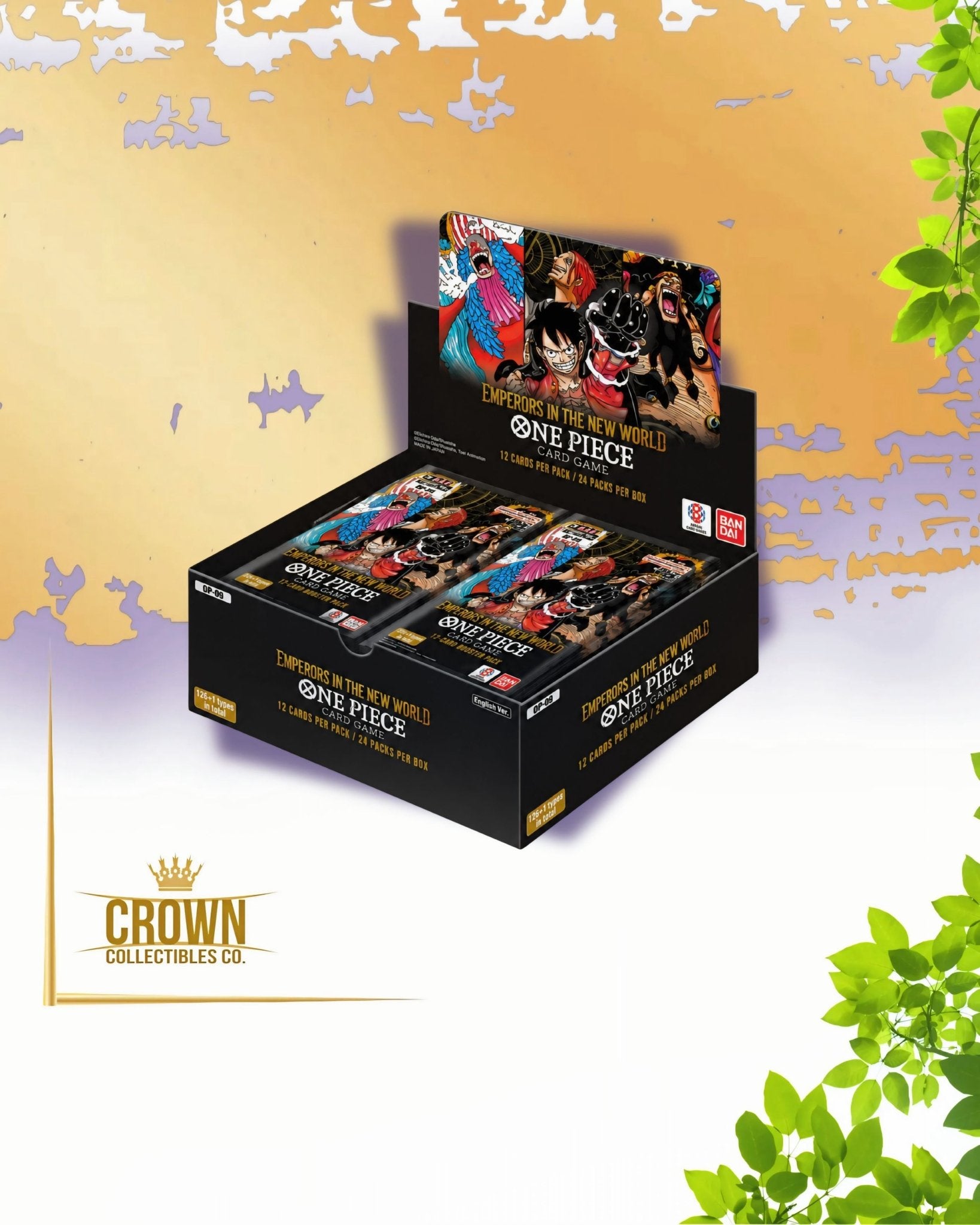 op09 english booster box Emperors in the New World Case Each Booster Box Contains 24 Booster Packs A Special Booster Pack to Commemorate the 2nd Anniversary OP-09 Emperors in the New