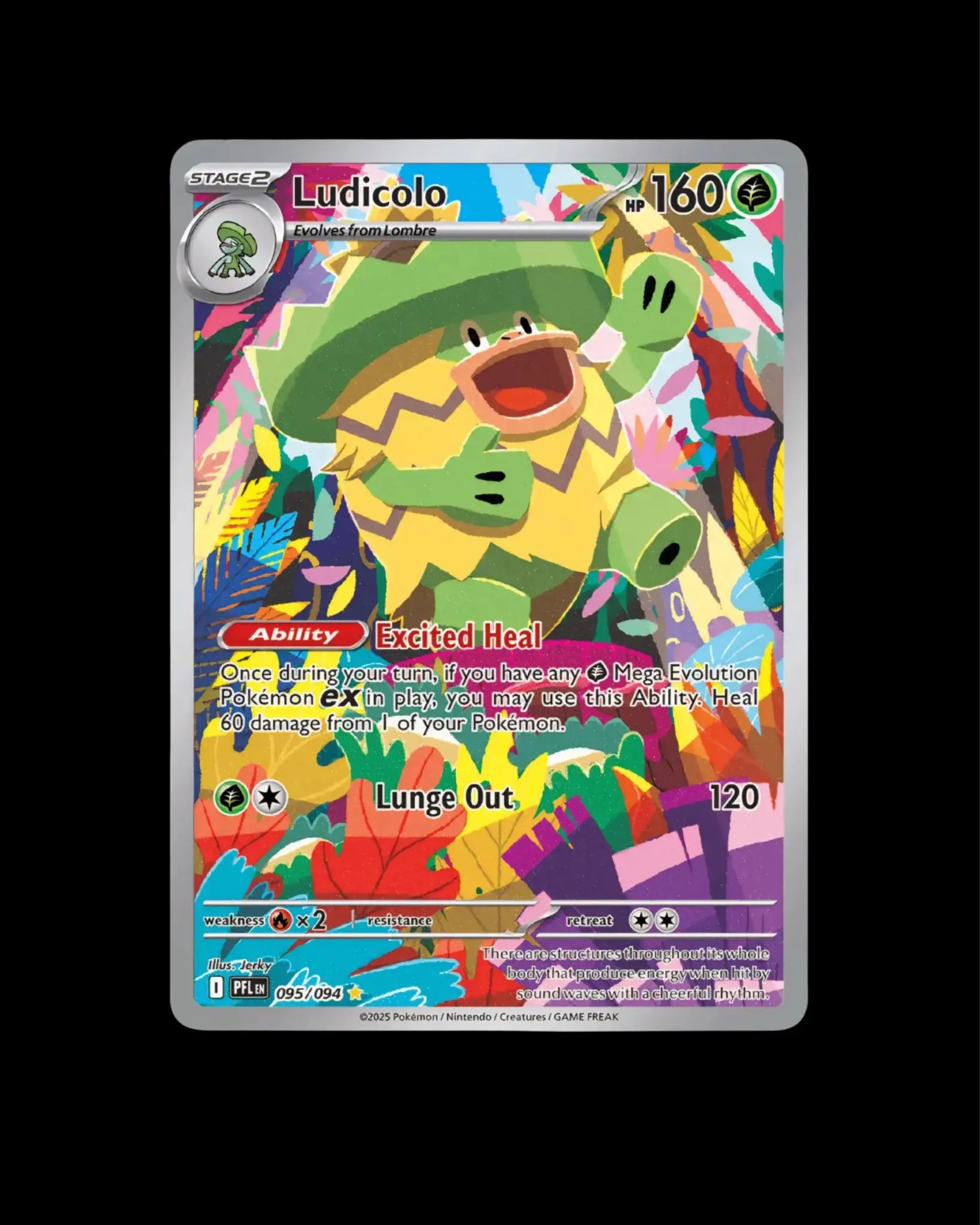 Pokémon TCG Ludicolo 095/094 Phantasmal Flames English NM