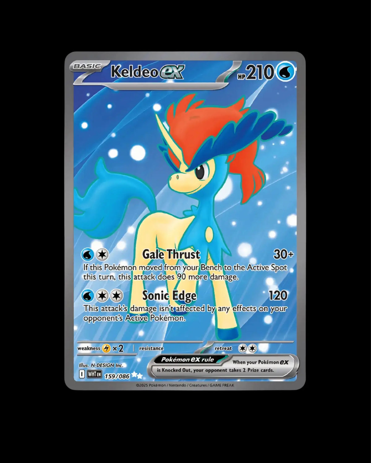 Pokémon TCG Keldeo ex 159/086 White Flare English NM