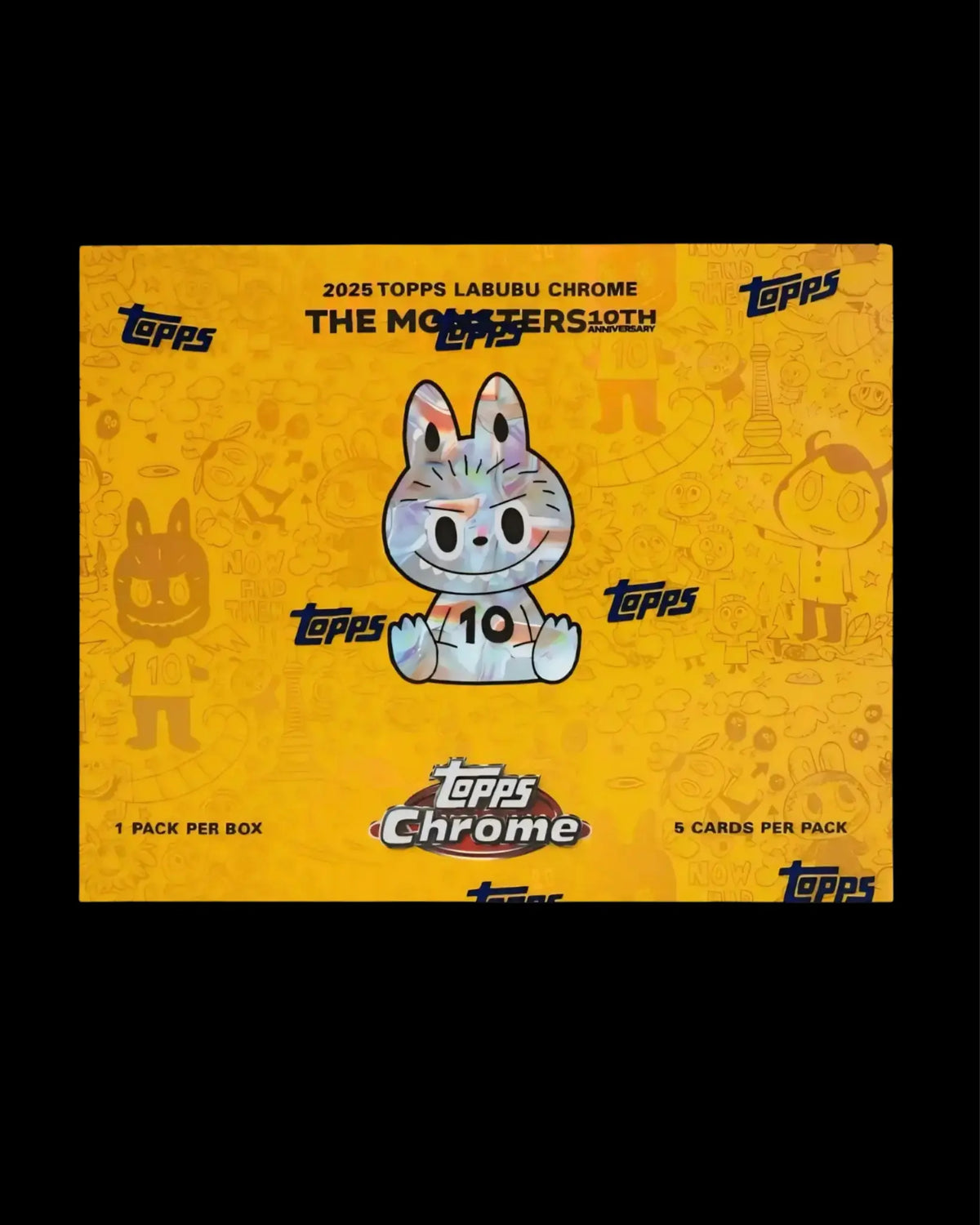 2025 Topps Chrome Labubu The Monsters 10th Anniversary Hobby Box