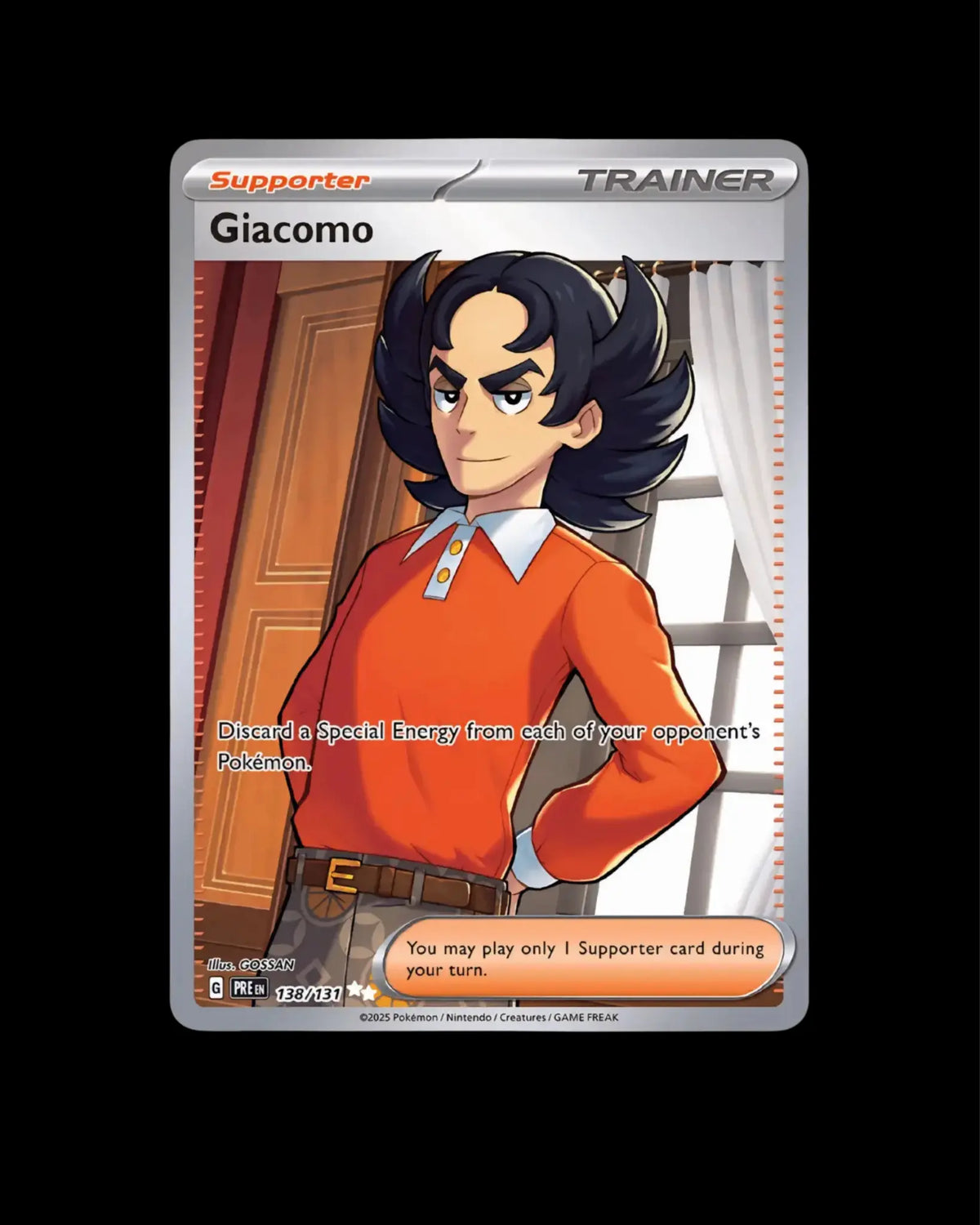 Pokémon TCG Giacomo 138/131 Prismatic Evolutions English NM