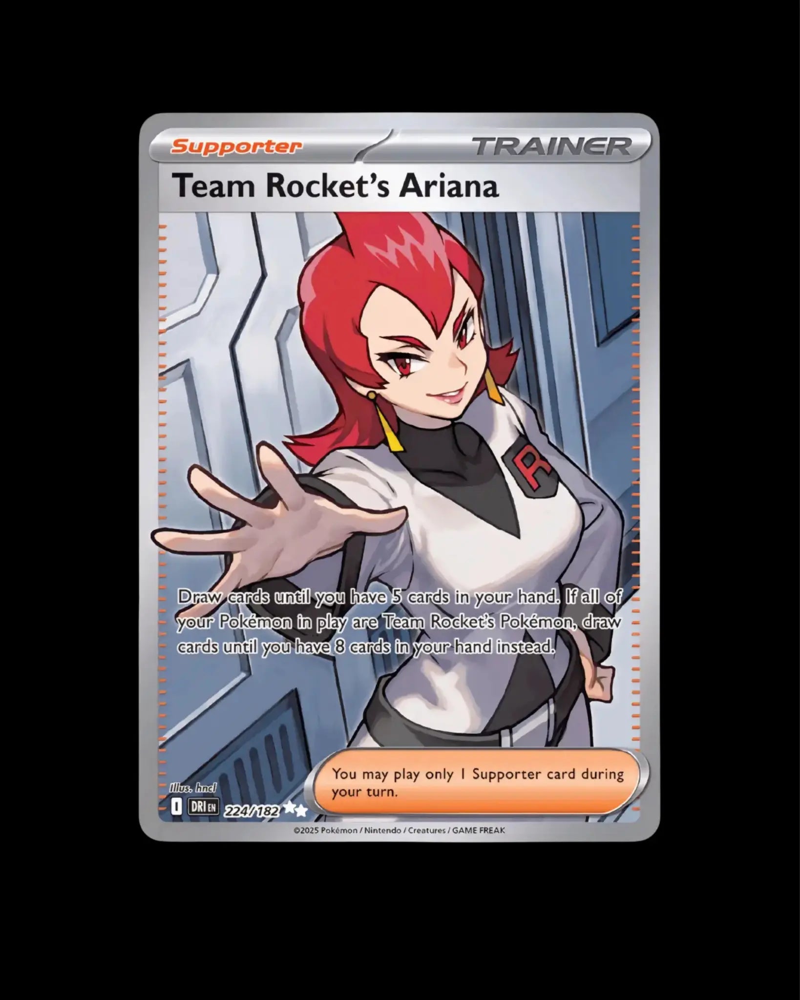 Pokémon TCG Team Rocket's Ariana 224/182 Destined Rivals English NM