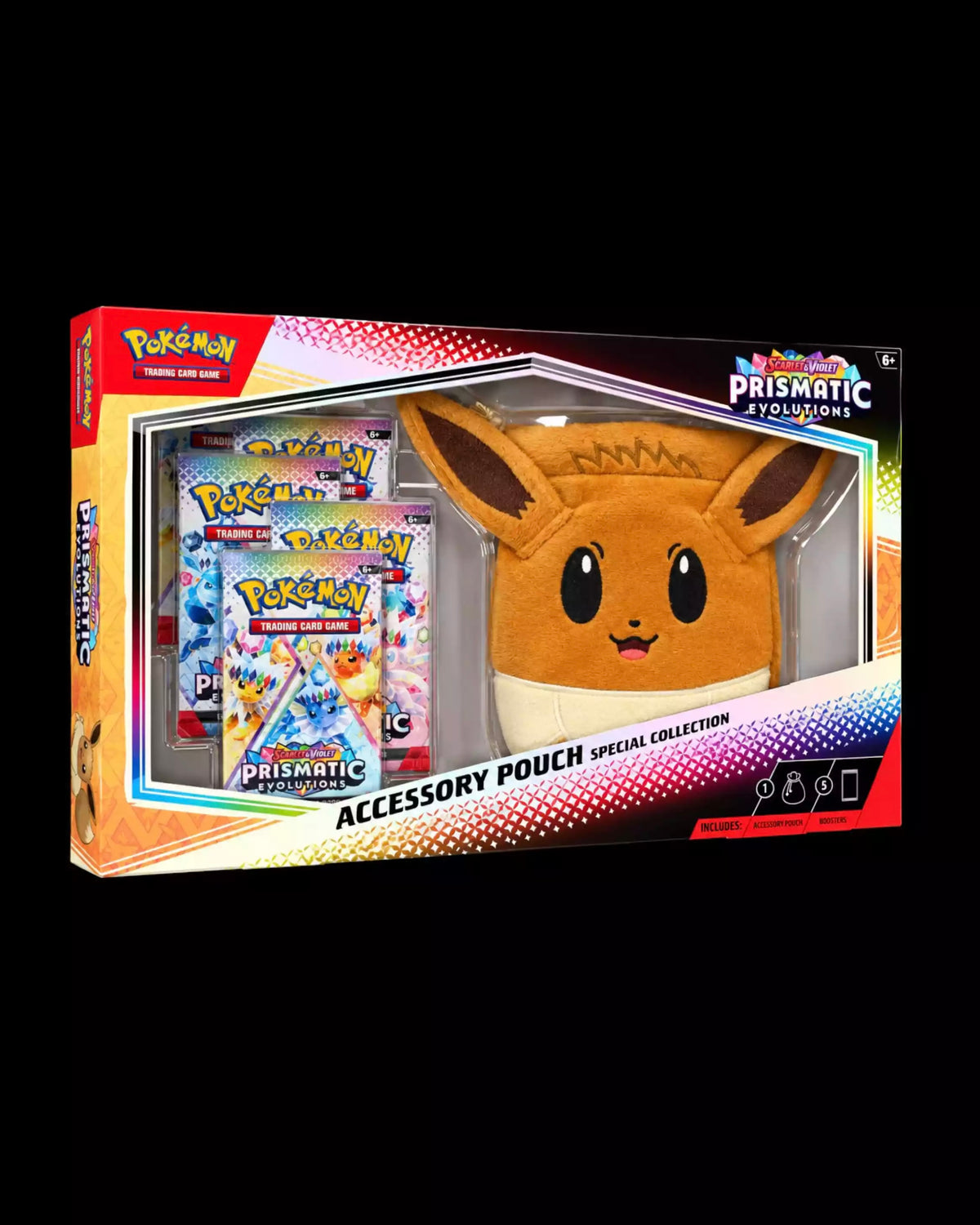 Pokémon TCG Scarlet & Violet Prismatic Evolutions Accessory Pouch Special Collection Box English