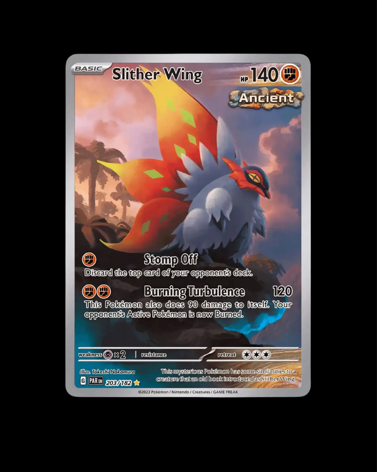 Pokémon TCG Slither Wing 203/182 Paradox Rift English NM