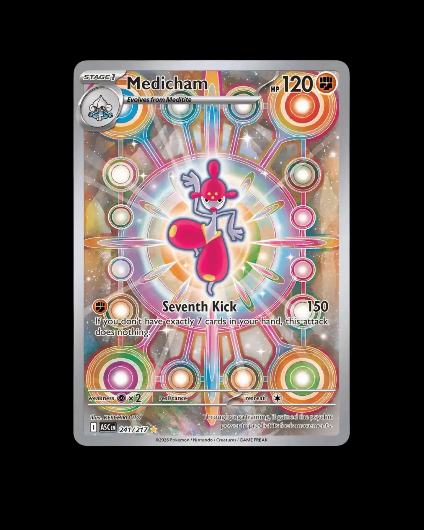 Pokémon TCG Medicham 241/217 Ascended Heroes English NM