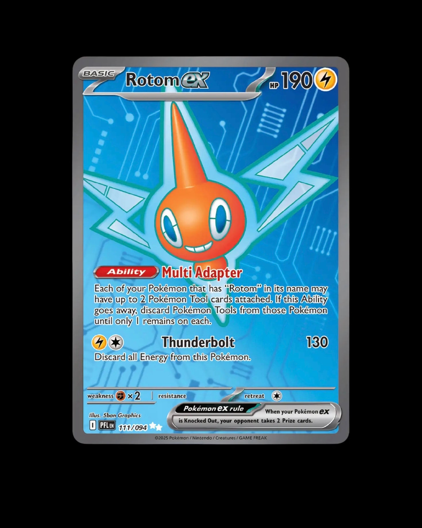 Pokémon TCG Rotom ex 111/094 Phantasmal Flames English NM