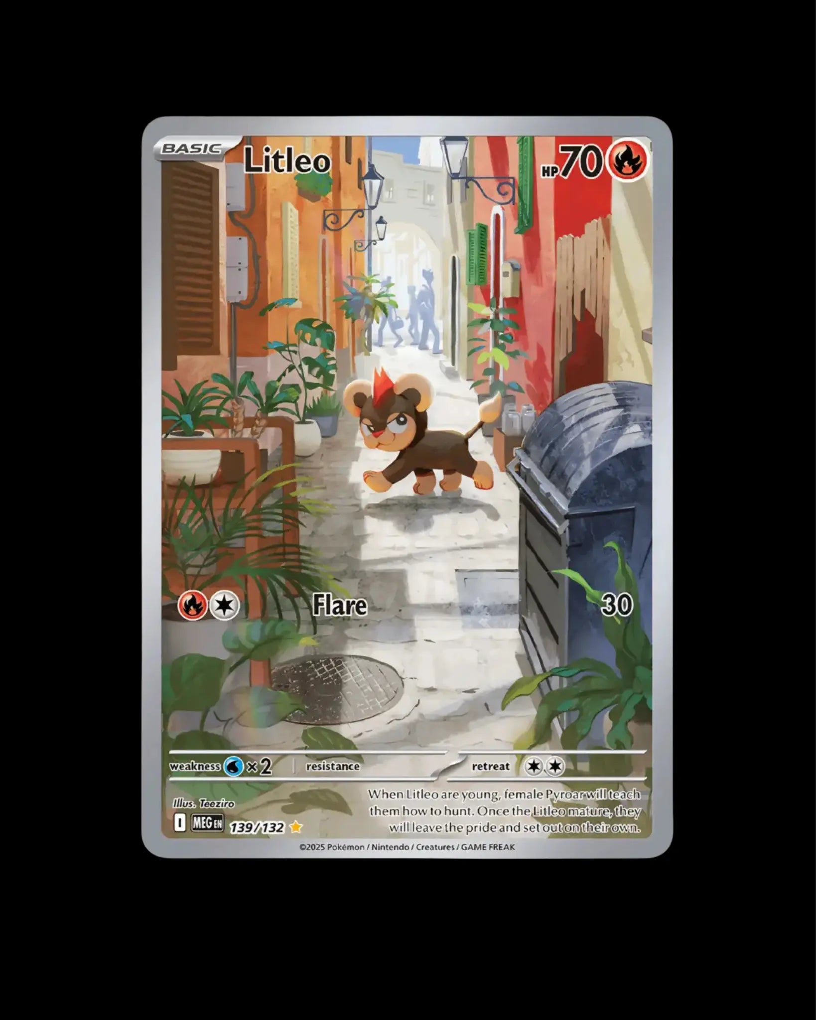 Pokémon TCG Litleo 139/132 Mega Evolution English NM