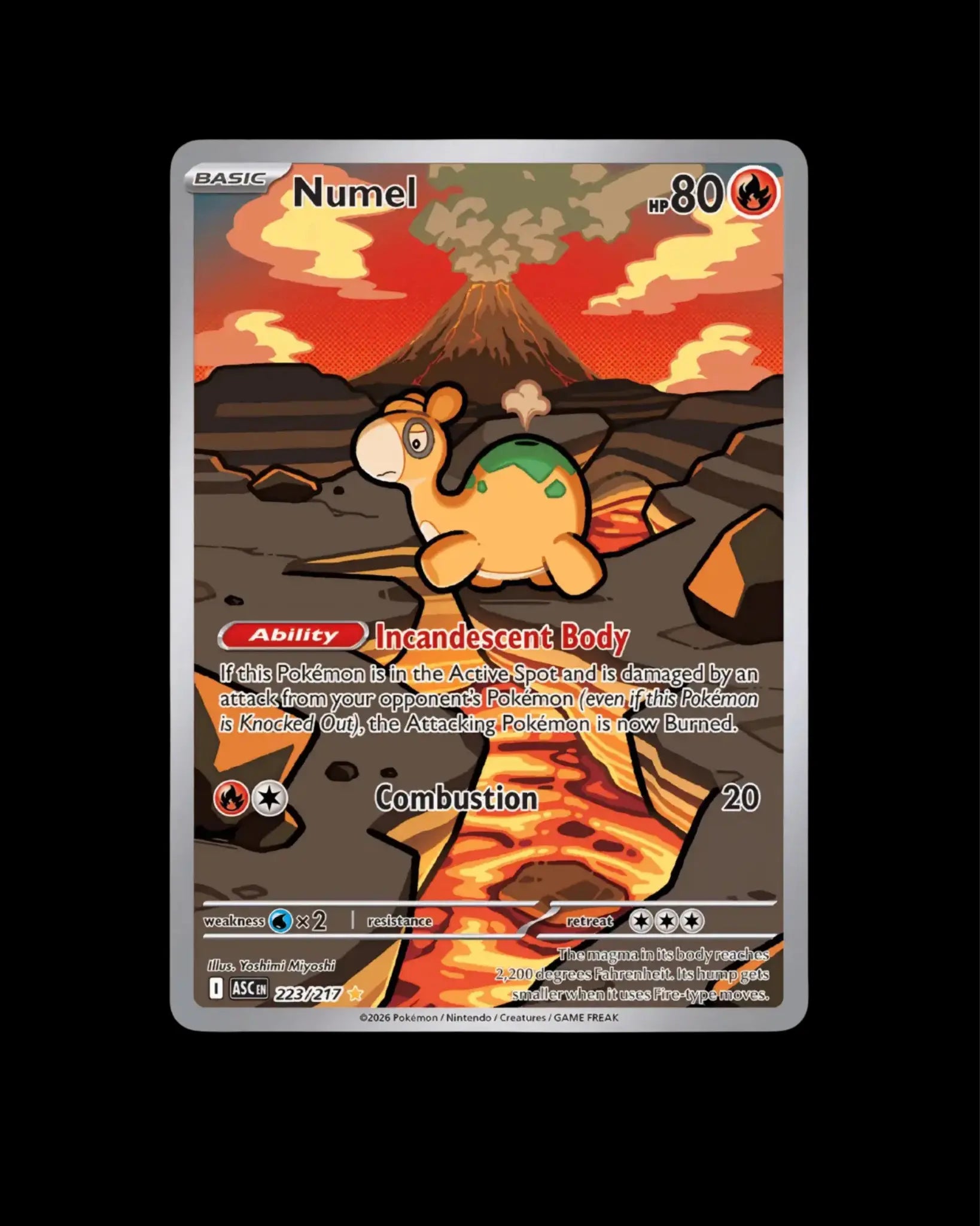 Pokémon TCG Numel 223/217 Ascended Heroes English NM
