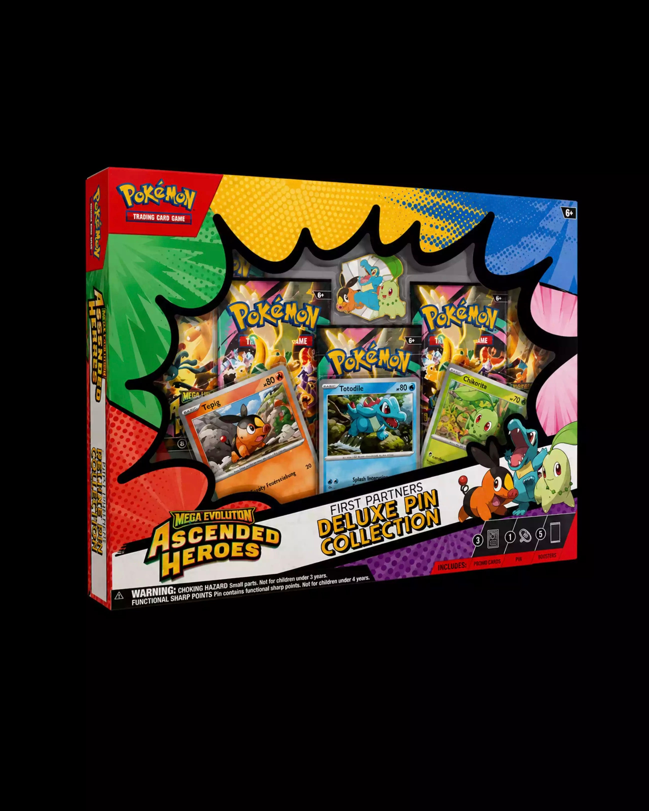 Pokémon TCG Mega Evolution Ascended Heroes First Partners Deluxe Pin Collection Box English