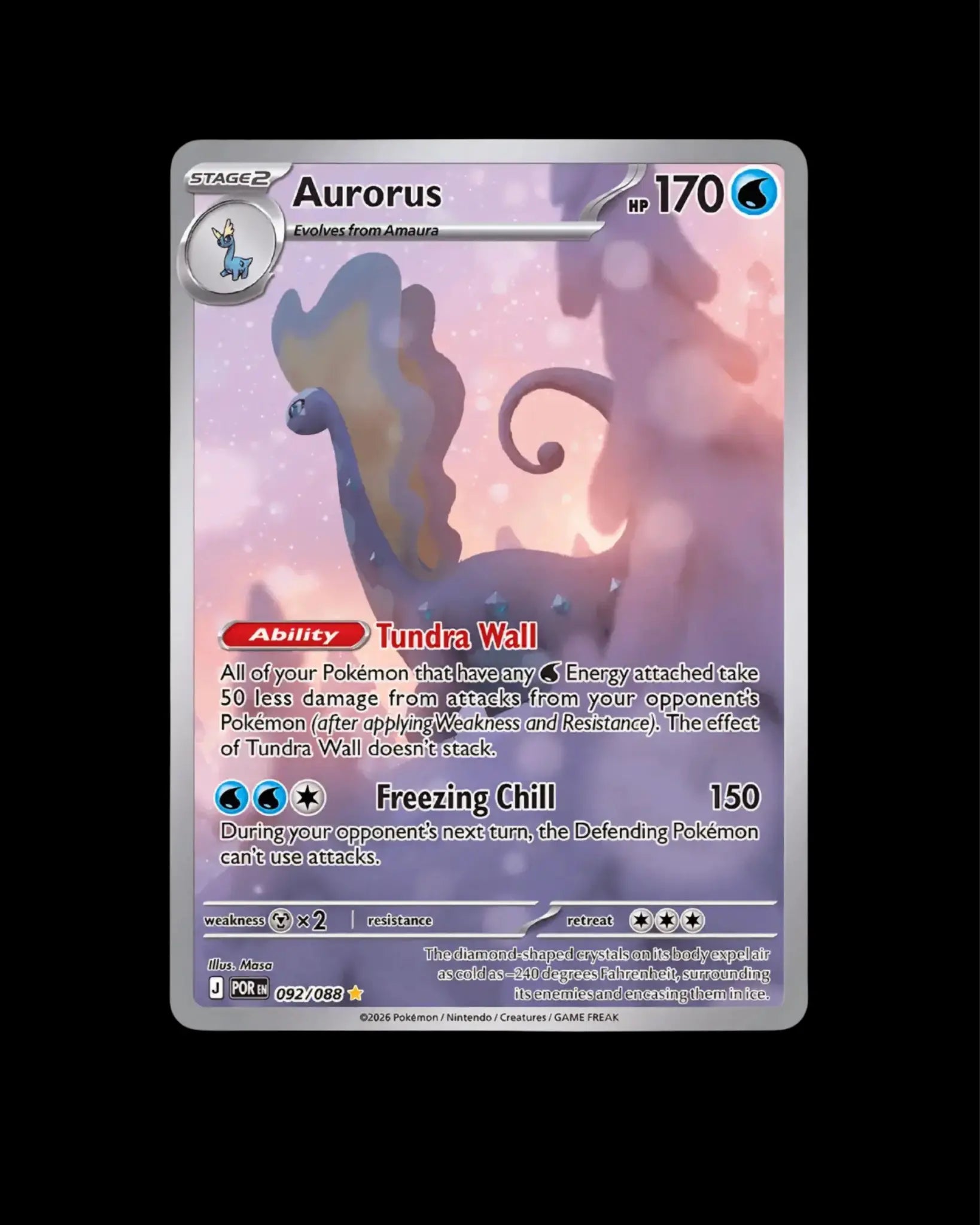 Pokémon TCG Aurorus 092/088 Perfect Order English NM