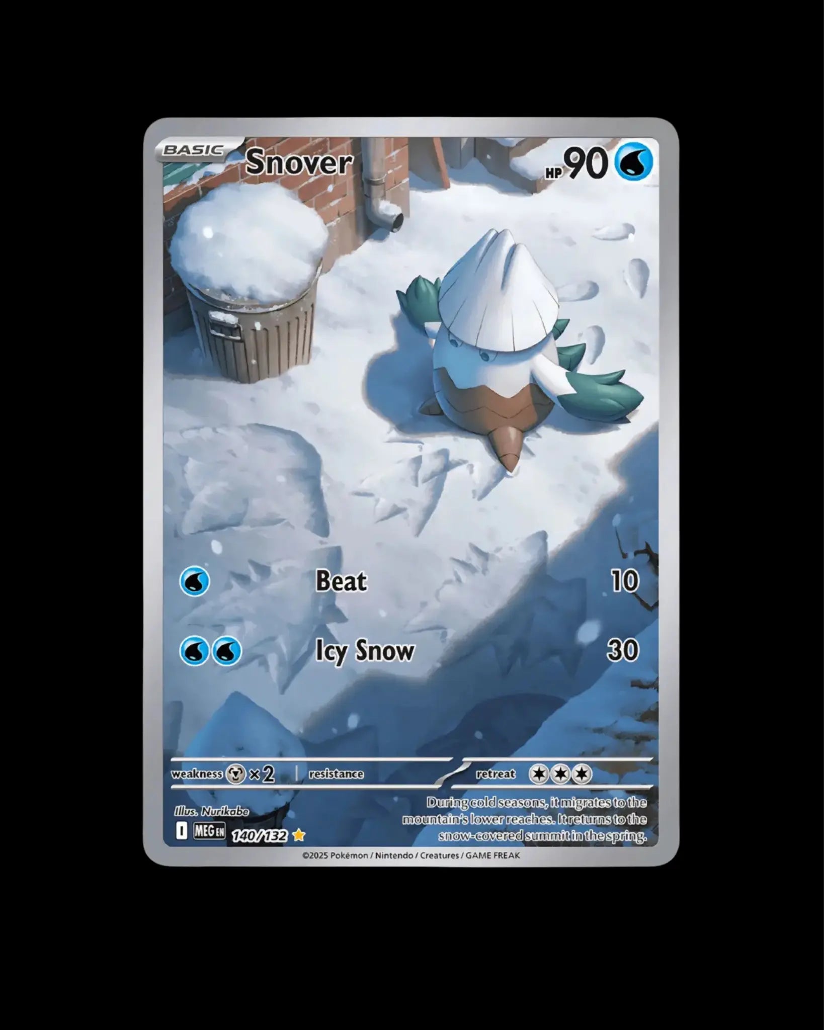 Pokémon TCG Snover 140/132 Mega Evolution English NM