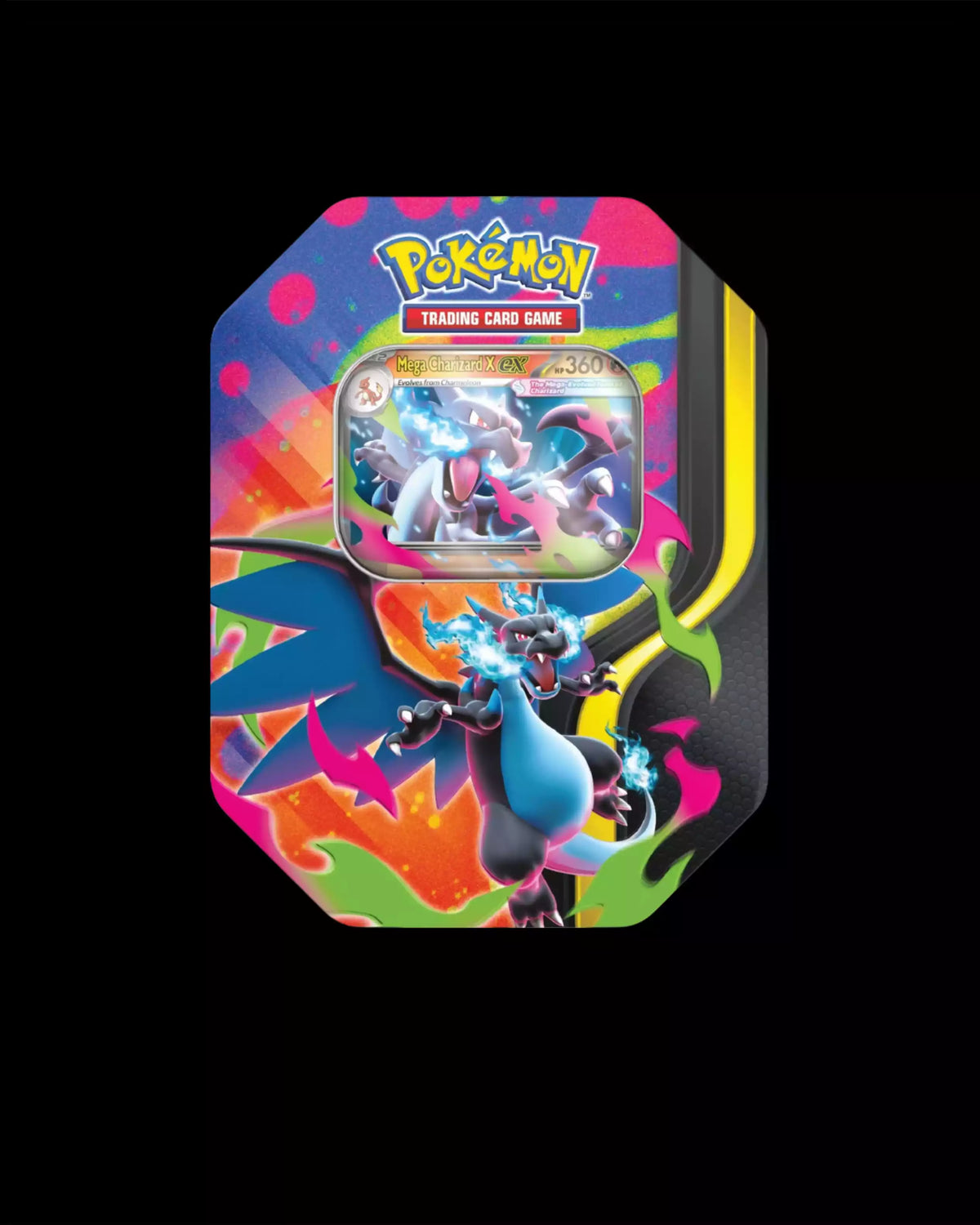 Pokémon TCG Mega Evolution Mega Charizard X ex Tin English
